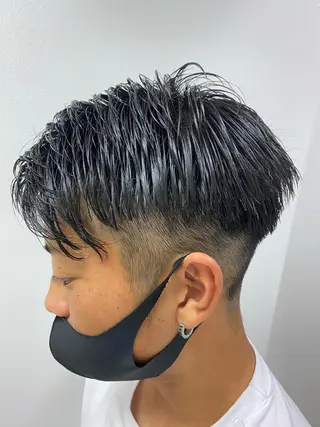 ショート メンズ キッズ ネイル マツエク・マツパ 🟦ニュアンス/メン ズパーマ横浜🟦のヘアスタイル