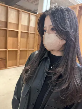 ロング 韓国ヘア/ワンホン ちひろのヘアスタイル