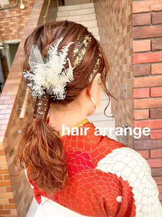 セミロング カラー ヘアアレンジ ハイトーンピンク🍑 ブリーチ🍑RINAのヘアスタイル