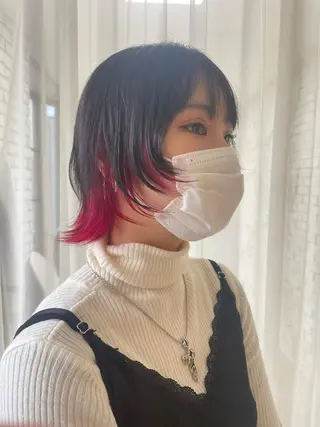 ショート カラー 艶ハイトーン👑♡ NATSUKIのヘアスタイル