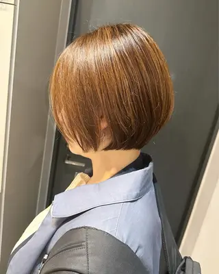 ショート カラー 透明感カラー/ボブ /佐藤伶のヘアスタイル