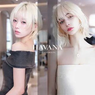 ショート カラー １HAVANA.渋谷 【レイヤー/韓国】のヘアスタイル