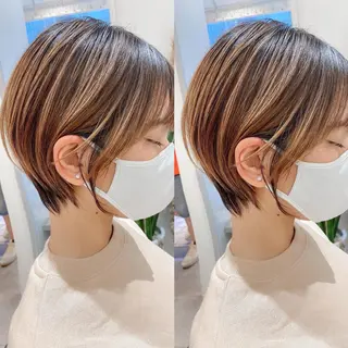 ショート カラー LA KING GINZA TOKYO所属・🧡ショートの達人 🧡SHOのヘアスタイル