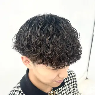 ショート パーマ メンズ 柏メンズカットパーマ NO.1タイチのヘアスタイル