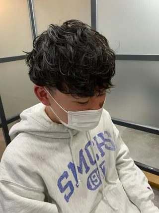 ショート パーマ メンズ 【S.BROOM】 店長　西川徹のヘアスタイル