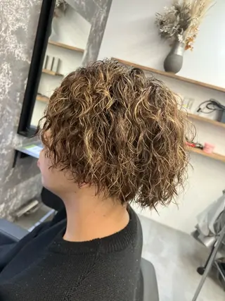 カラー パーマ メンズ 名取 翔のヘアスタイル