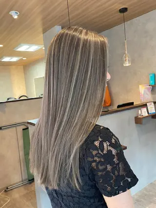 ロング カラー RIENS♡xrea 山本優舞のヘアスタイル