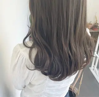 セミロング カラー GPIP 近藤沙樹のヘアスタイル