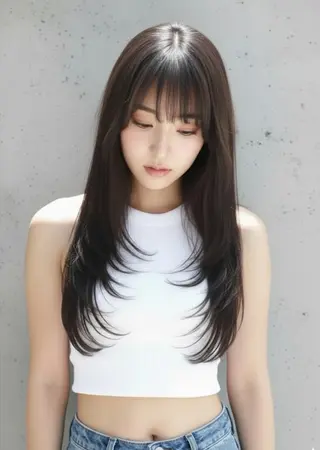 ロング カラー ヘアサロン エム渋谷のヘアスタイル