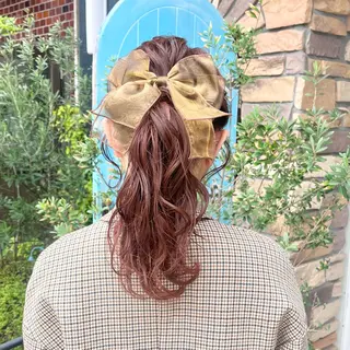 セミロング ヘアアレンジ 伊藤 玲衣のヘアスタイル