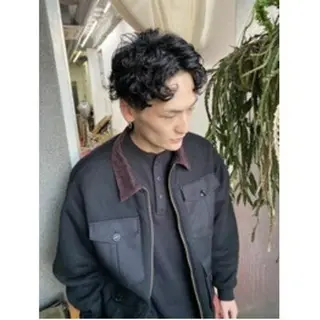 ショート メンズ qiie/ワンカラー メンズカット/カラーのヘアスタイル