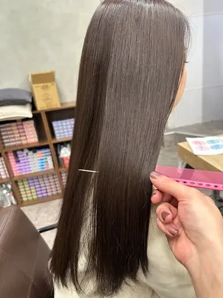 ロング カラー yu-kiハイトーン /ブリーチ無しカラーのヘアスタイル