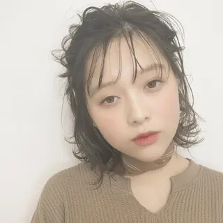ミディアム sano sayakaのヘアスタイル