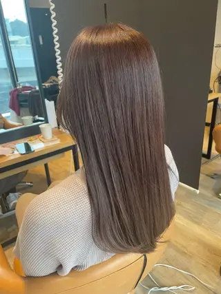 セミロング カラー 髪質改善/ブリーチ 田代 龍我のヘアスタイル