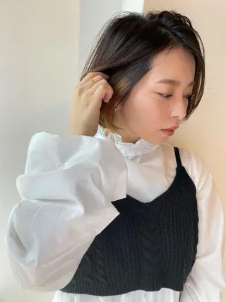 ショート カラー eins.hair所属・過去一の柔髪ヘア 🌿einshairのヘアスタイル