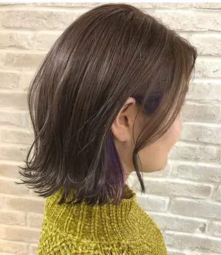 ミディアム カラー hair salon Ranun髪質改善のヘアスタイル