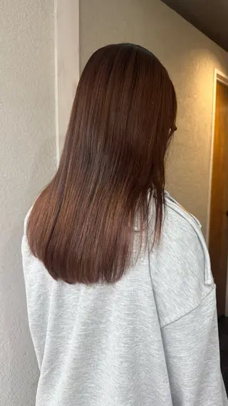 ロング カラー ブリーチ、縮毛モデル 募集🌟Aya🕊️のヘアスタイル