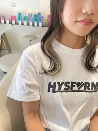 セミロング カラー 福田 千尋のヘアスタイル