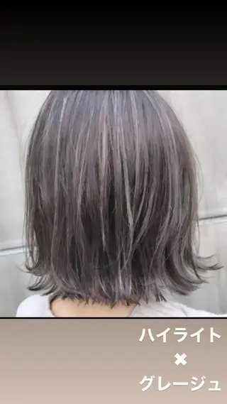 ミディアム 前井 正人のヘアスタイル