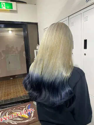 ロング apollo 横浜所属・横浜🦋ハイトーン 🫐シャドウルーツのヘアスタイル