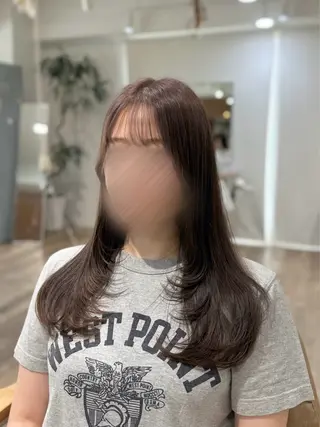 ロング ピンク・ラベンダー/ レイヤー/NANAのヘアスタイル