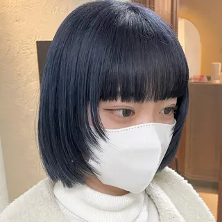 ミディアム カラー ヘアアレンジ maoブリーチ無し 似合わせカラーのヘアスタイル