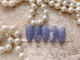 ネイル ネイルサロンAiri 長さ出し·シンプルのネイルデザイン