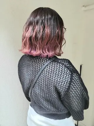 ミディアム 🇰🇷透明感×ハイ トーン🌟tomoのヘアスタイル