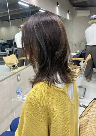 ミディアム カラー レイヤー/柔色 カラー/SAkiのヘアスタイル