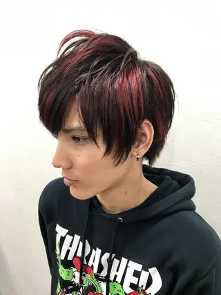 ショート カラー メンズ 髪質改善×METEO 店長 貞松直也のヘアスタイル