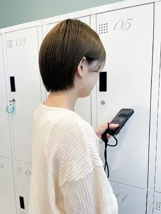 ショート カラー 暗髪艶カラー/ 髪質改善TR/maiのヘアスタイル