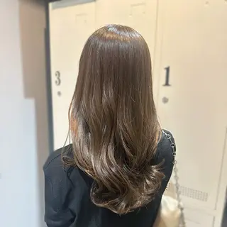 ロング カラー 縮毛矯正+モテカラー 🎀✨MIHOのヘアスタイル