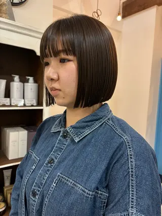 ショート ボブ／ミニボブ／ akaneのヘアスタイル