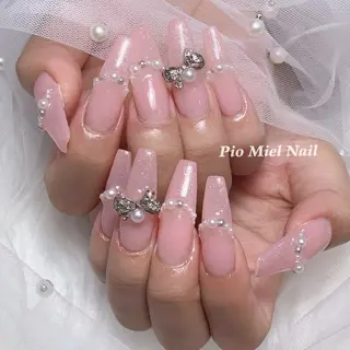 ネイル HANA 長さだしのネイルデザイン