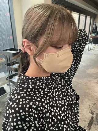 カラー La fith hair ray 札幌店所属・顔まわり/W カラー/リョウのヘアスタイル