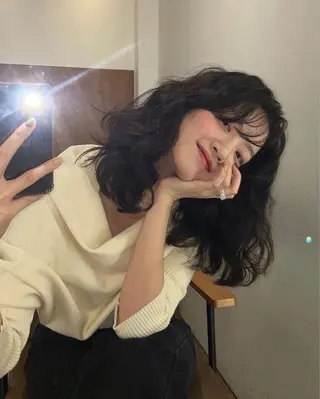 ミディアム パーマ お悩み解決パーマ hana🩰のヘアスタイル