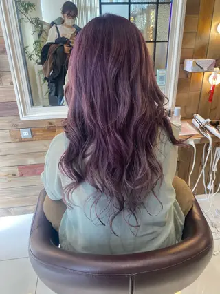 ロング カラー riho/ブリーチ/ デザインカラー/辻堂のヘアスタイル