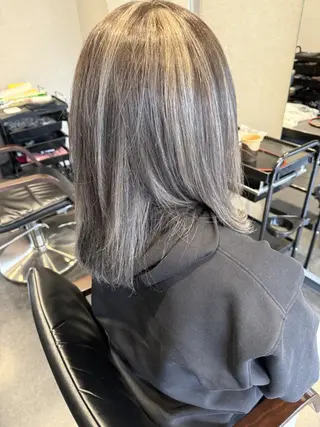 ミディアム 髪質改善⚡️カラー 🍀武久 誠🍀のヘアスタイル