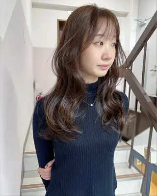 セミロング カラー 樫原裕二 /柔らかいカラーのヘアスタイル