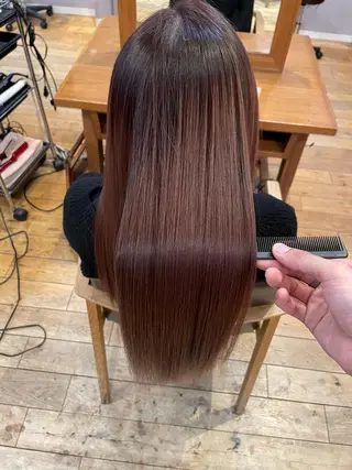 ロング カラー youres hair はなれ店所属・髪質改善🌸縮毛矯正 専門家💖後藤のヘアスタイル