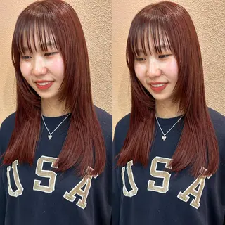 カラー このか/似合わせ/ 透明感/ダブルカラーのヘアスタイル