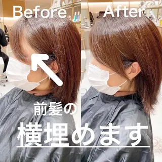 ミディアム 韓国くびれレイヤー 🇰🇷はづきのヘアスタイル