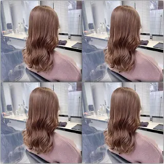 ロング カラー ダブルカラー 韓国ヘアKYONのヘアスタイル