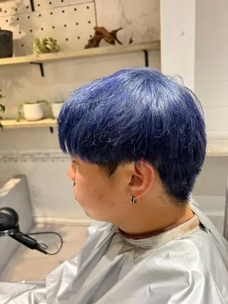 ショート カラー メンズ 【パーマ満足度No. 1🥇】宮脇 大樹のヘアスタイル