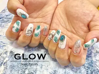 ロング ネイル NAIL SALON GLOWのネイルデザイン
