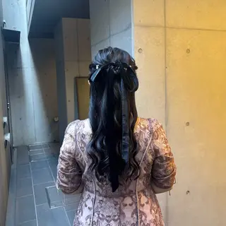 ロング ヘアアレンジ 〖❁田尻千尋| LEONID❁〗のヘアスタイル