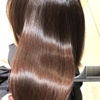 セミロング ブリーチ/髪質改善 NYNY大久保のヘアスタイル