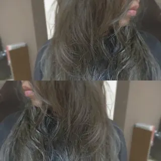 ロング カラー パーマ ヘアアレンジ エグチ アキラのヘアスタイル