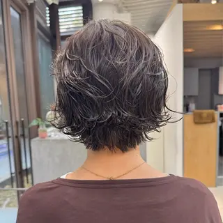 ショート パーマ mee.表参道所属・ボブ/ショート /パーマ/shinのヘアスタイル