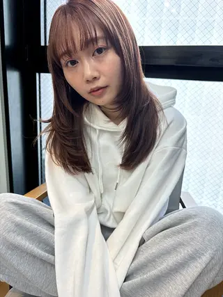 セミロング ボブ/ミディアム 親しみやすさ/さくらのヘアスタイル